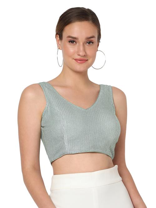 green silk printed blouse - 18374617 - Very Small Image - 1
