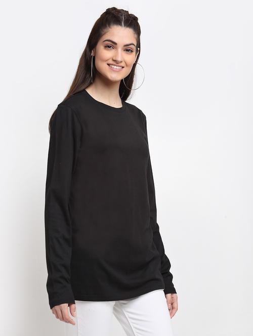 round neck solid tee - 18375444 - Very Small Image - 1