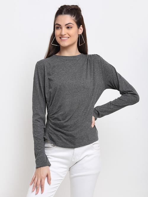 round neck solid tee - 18375453 - Very Small Image - 1
