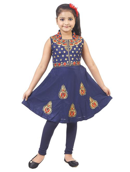navy blue embellished suit set - 18375661 - Very Small Image - 1
