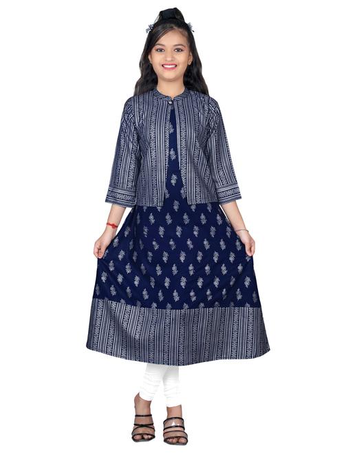 too dune present,girls cotton rayon foil - 18375775 - Very Small Image - 1