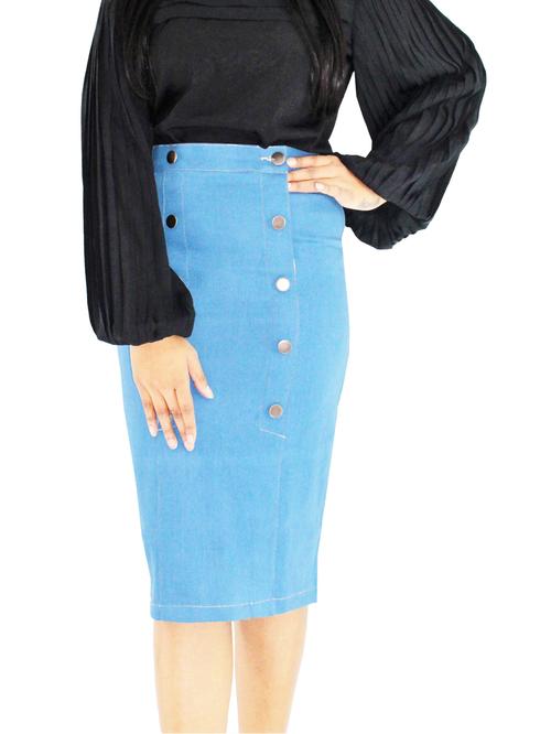 denim skirt for woman & girls - 18375981 - Very Small Image - 1