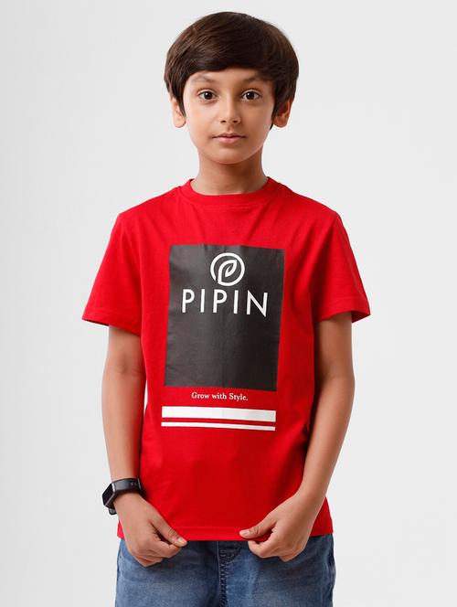 red graphic regular tee - 18376119 - Very Small Image - 1