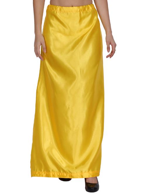 yellow satin straight petticoat - 18376169 - Very Small Image - 1