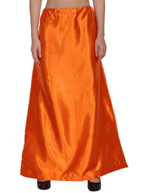 orange satin straight petticoat - 18376173 - Very Small Image - 1