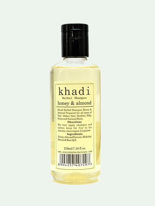 khadi herbal shampoo honey & almond - 18377035 - Very Small Image - 1