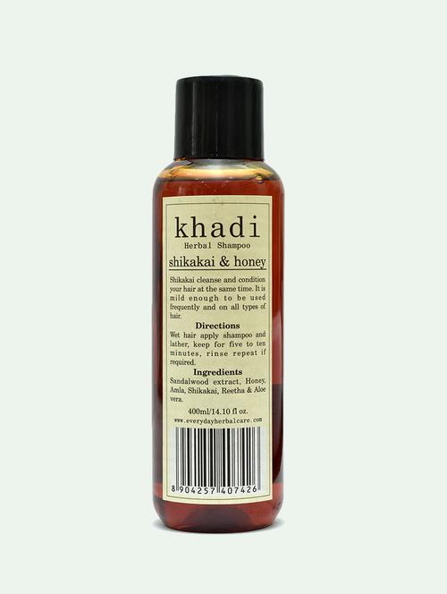 khadi herbal shampoo shikakai & honey - 18377044 - Very Small Image - 1