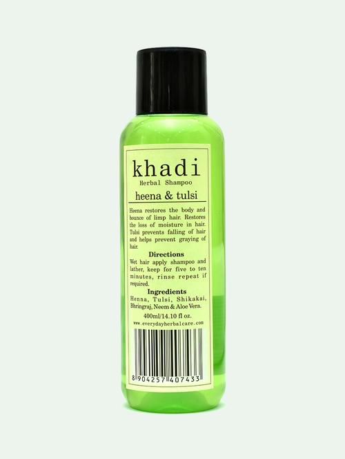 khadi herbal shampoo heena & tulsi - 18377047 - Very Small Image - 1