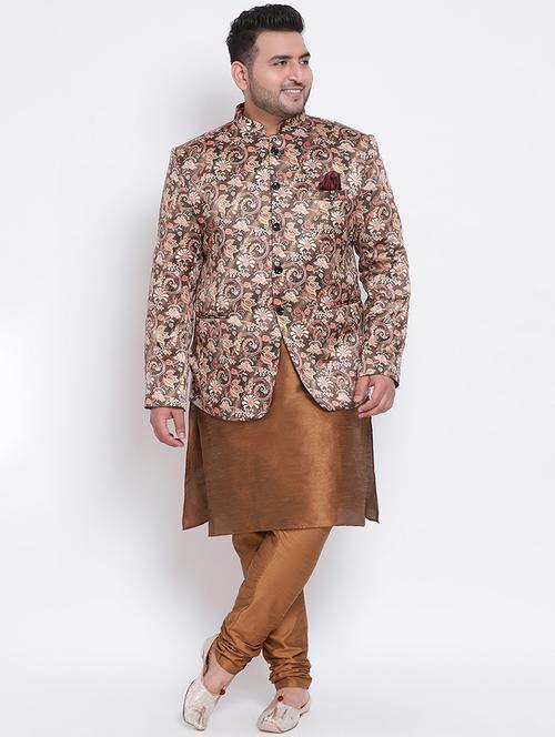 multi colored printed bandhgalas suit - 18377201 - Very Small Image - 1