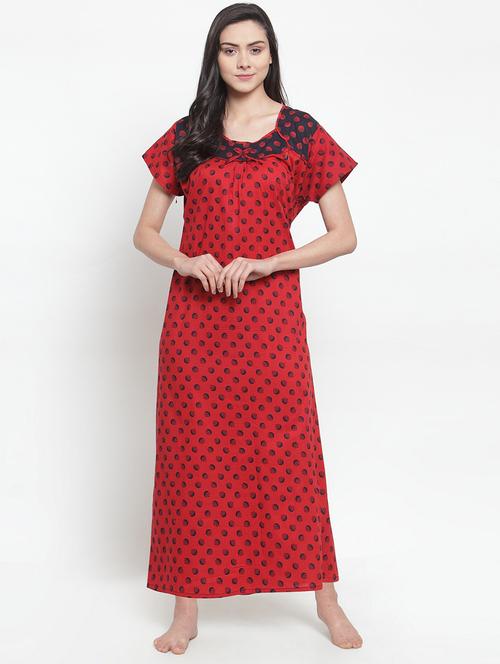 short sleeved printed nighty - 18377814 - Very Small Image - 1