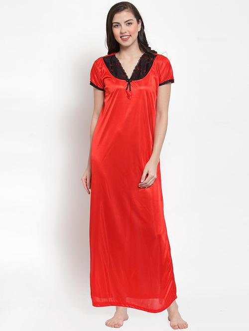 short sleeved solid nighty - 18377821 - Very Small Image - 1