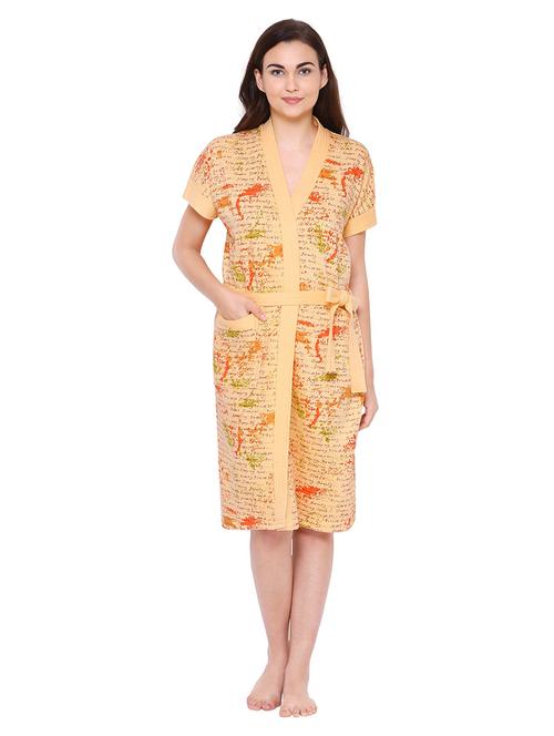 orange towel bathrobe - 18378028 - Very Small Image - 1
