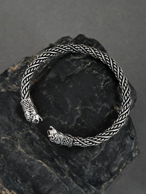 roaring lion kada bracelet for men - 18379639 - Very Small Image - 1