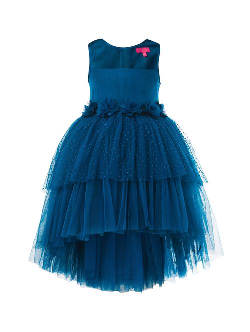 teal blue net frock - 18379816 - Very Small Image - 1