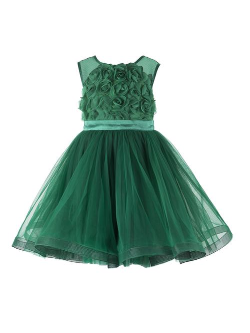 green applique frock - 18379897 - Very Small Image - 1