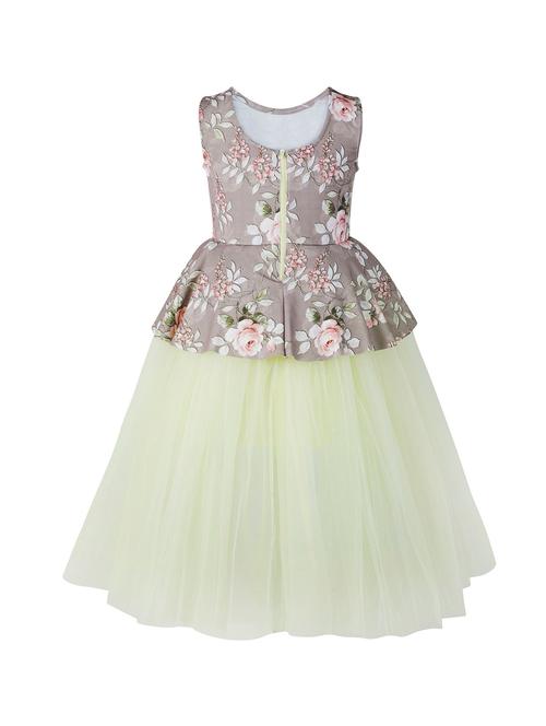 yellow floral frock - 18379981 - Very Small Image - 1