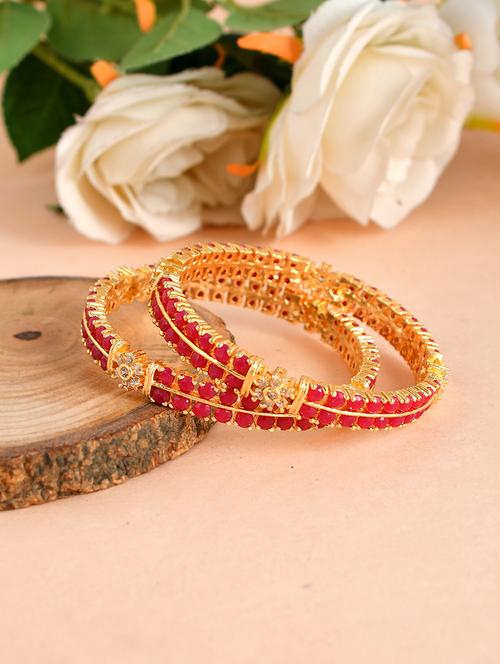 pink brass bangle - 18380630 - Very Small Image - 1