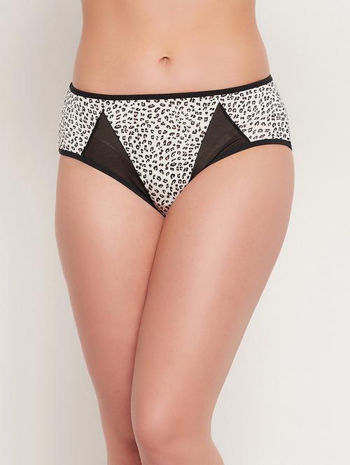 white printed bikini panty - 18380939 - Very Small Image - 1