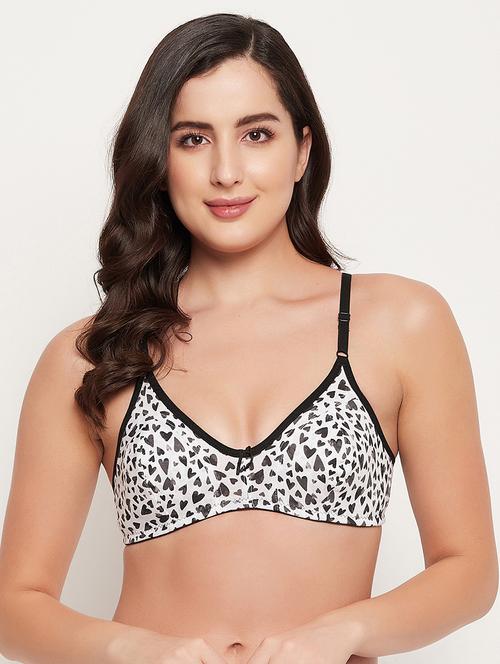 white animal print regular bra - 18380995 - Very Small Image - 1
