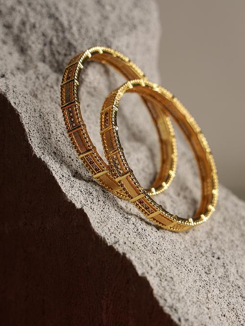 gold brass bangle - 18381104 - Very Small Image - 1