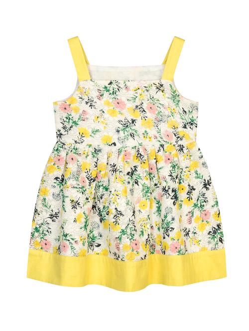 yellow printed frock - 18381156 - Very Small Image - 1