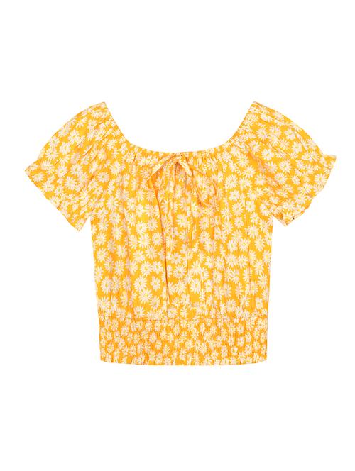 yellow printed regular top - 18381162 - Very Small Image - 1
