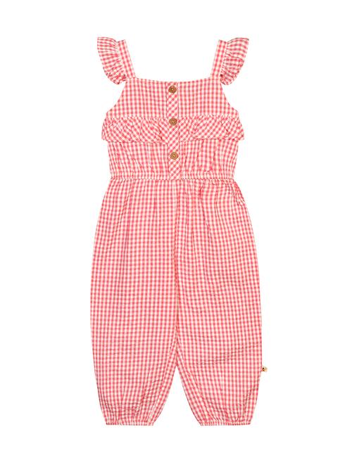 red checkered full length jumpsuit - 18381207 - Very Small Image - 1