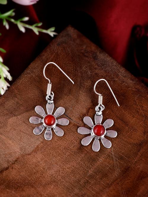 red brass drop earring - 18381347 - Very Small Image - 1