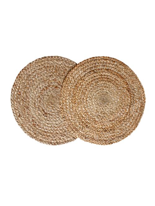 dr.soft natural jute anti slip table placemats 35 cms round, set of 2 - 18381775 - Very Small Image - 1