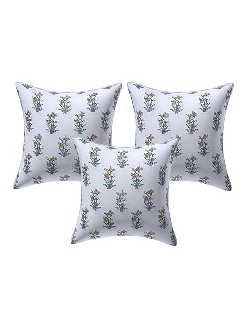 texstylehome assorted reversible jaipuri print pure cotton cushion covers - 18381849 - Very Small Image - 1