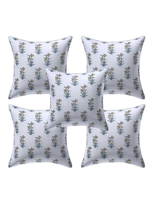 texstylehome assorted reversible jaipuri print pure cotton cushion covers - 18381871 - Very Small Image - 1