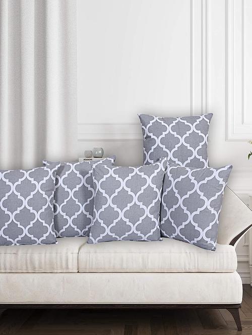 texstylehome assorted reversible jaipuri print pure cotton cushion covers - 18381876 - Very Small Image - 1