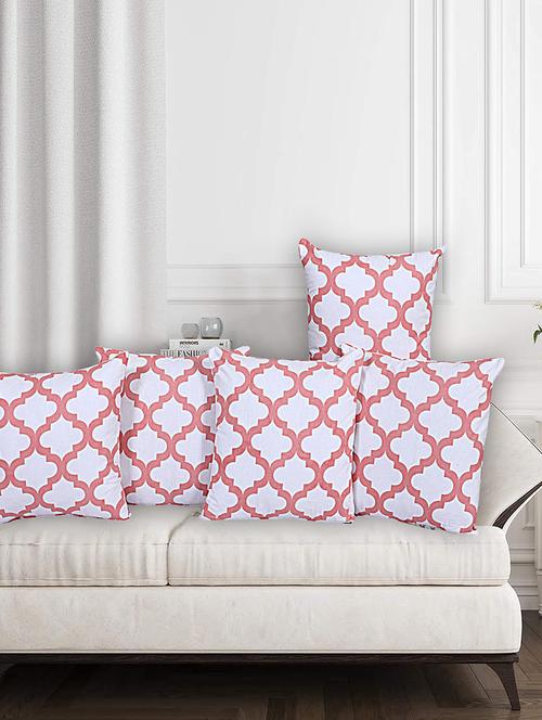 texstylehome assorted reversible jaipuri print pure cotton cushion covers - 18381883 - Very Small Image - 1