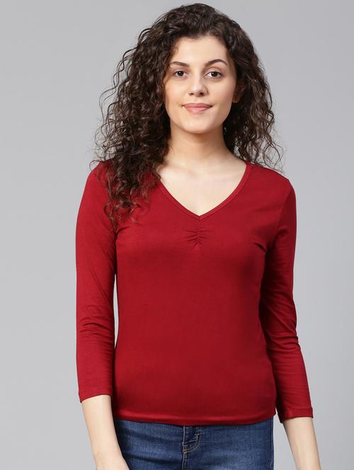 long sleeved solid regular top - 18381951 - Very Small Image - 1