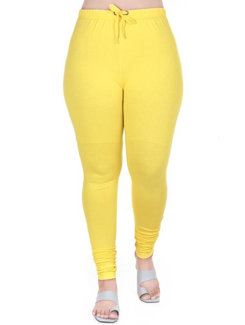 yellow solid churidar - 18382028 - Very Small Image - 1