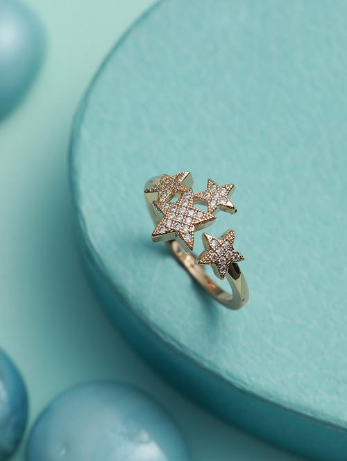 gold brass hand ring - 18382058 - Very Small Image - 1