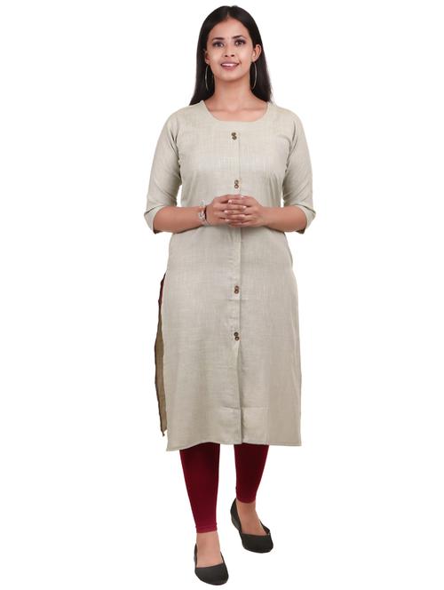 solid kurta legging set - 18382092 - Very Small Image - 1