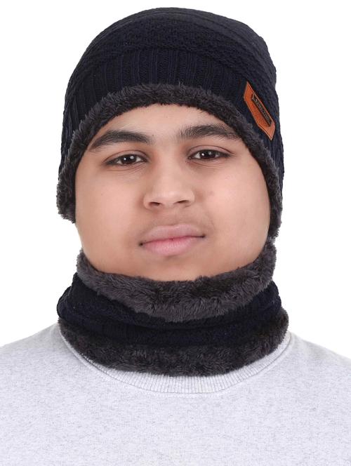 navy blue wool cap - 18382168 - Very Small Image - 1