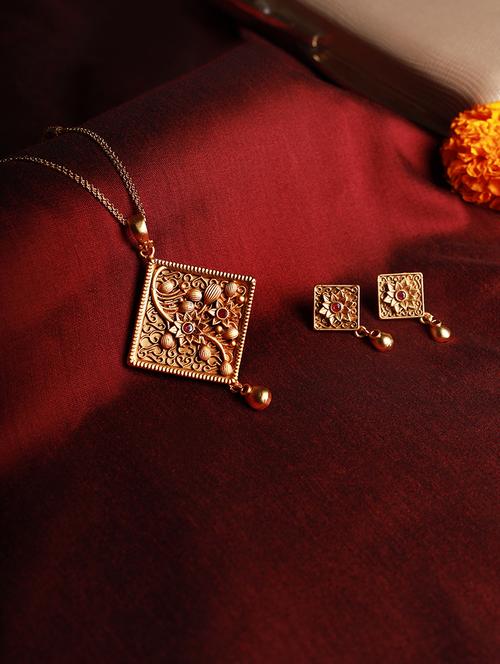 purple brass chain necklace - 18382442 - Very Small Image - 1