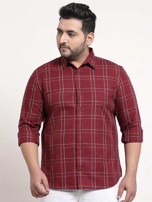 mens checks casual shirt - 18382505 - Very Small Image - 1