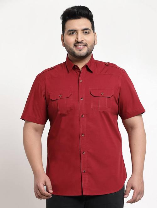 mens solid casual shirt - 18382519 - Very Small Image - 1
