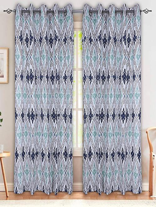 texstylehome pure cotton eyelet 7ft door or window curtain - 18382626 - Very Small Image - 1
