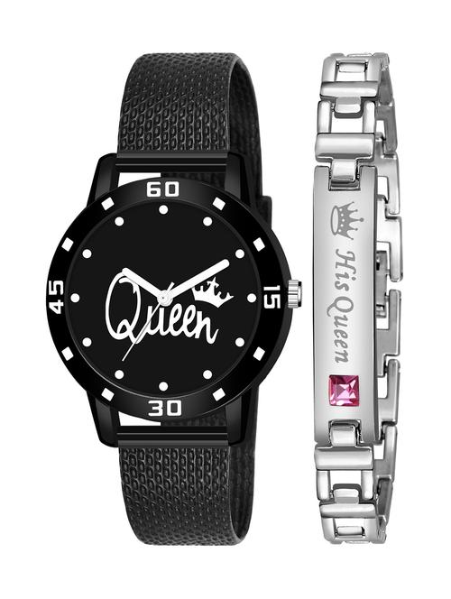 kajaru stylish analog watch for women with queen bracaelet - 18383770 - Very Small Image - 1