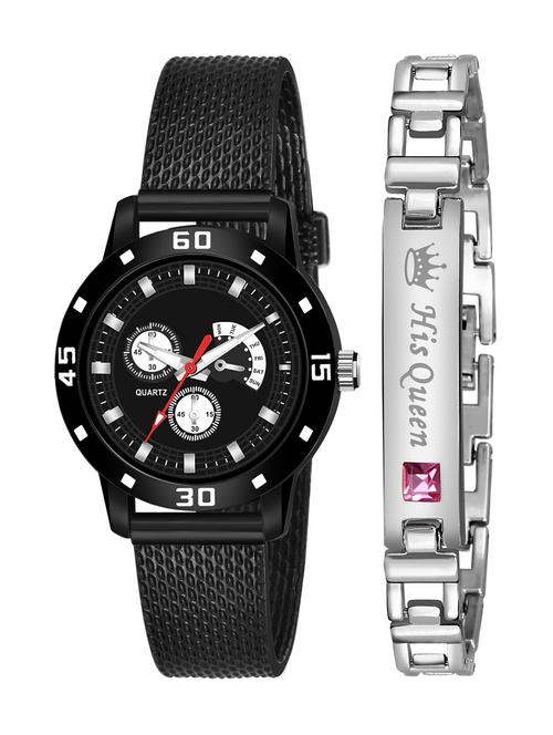 kajaru stylish analog watch for women with queen bracaelet - 18383788 - Very Small Image - 1