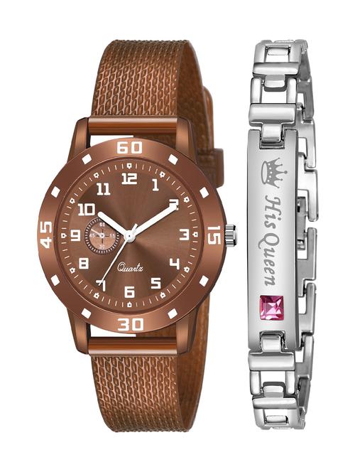 kajaru stylish analog watch for women with queen bracaelet - 18383796 - Very Small Image - 1