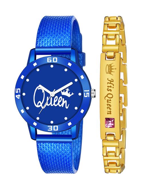 kajaru stylish analog watch for women with queen bracaelet - 18383798 - Very Small Image - 1