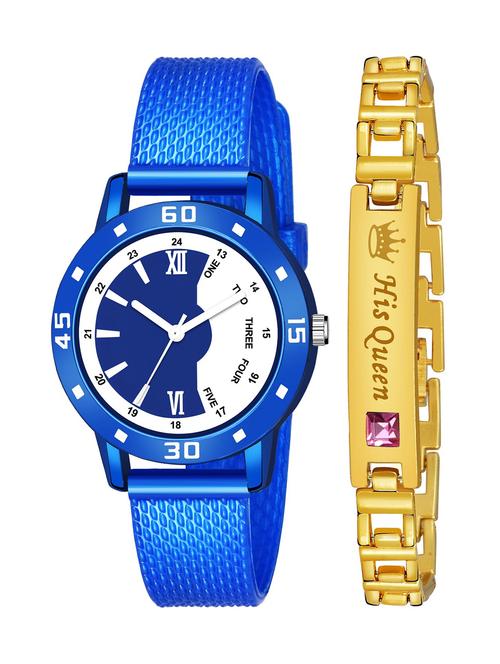 kajaru stylish analog watch for women with queen bracaelet - 18383801 - Very Small Image - 1