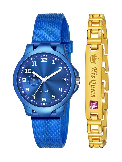 kajaru stylish analog watch for women with queen bracaelet - 18383810 - Very Small Image - 1