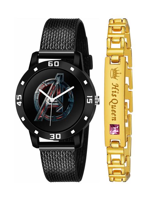 kajaru stylish analog watch for women with queen bracaelet - 18383812 - Very Small Image - 1