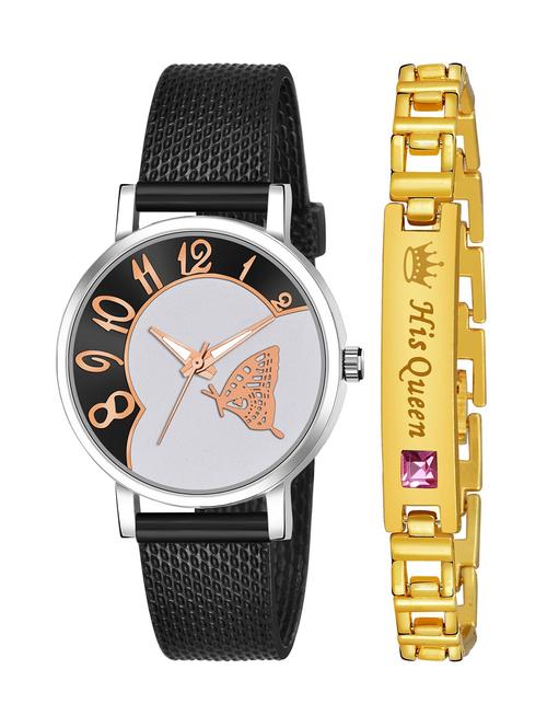 kajaru stylish analog watch for women with queen bracaelet - 18383818 - Very Small Image - 1
